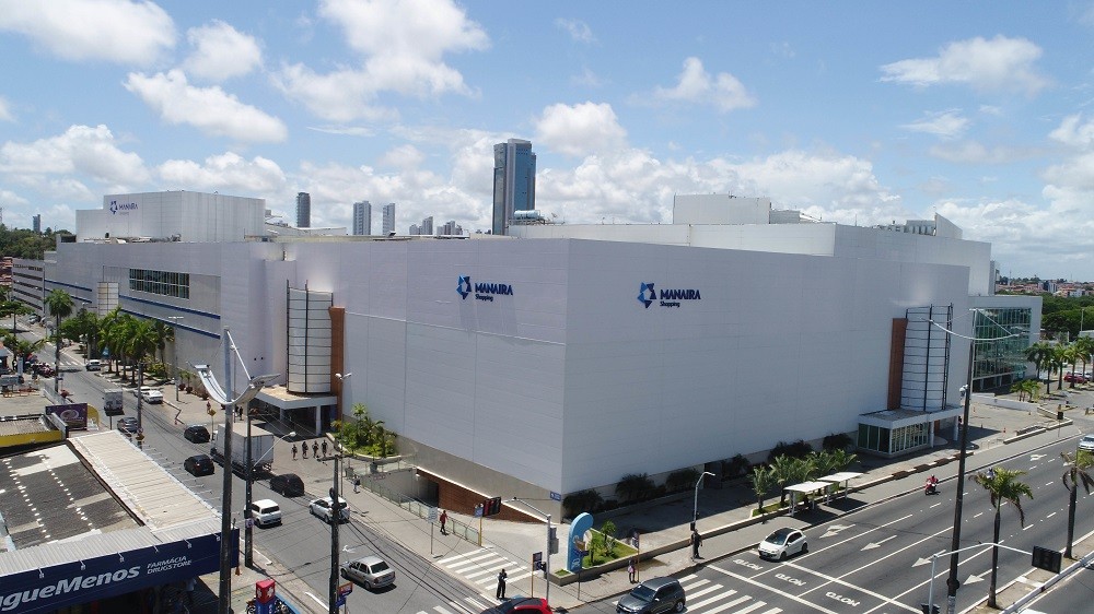 Vista externa do Manaira Shopping antes da 8ª expansão